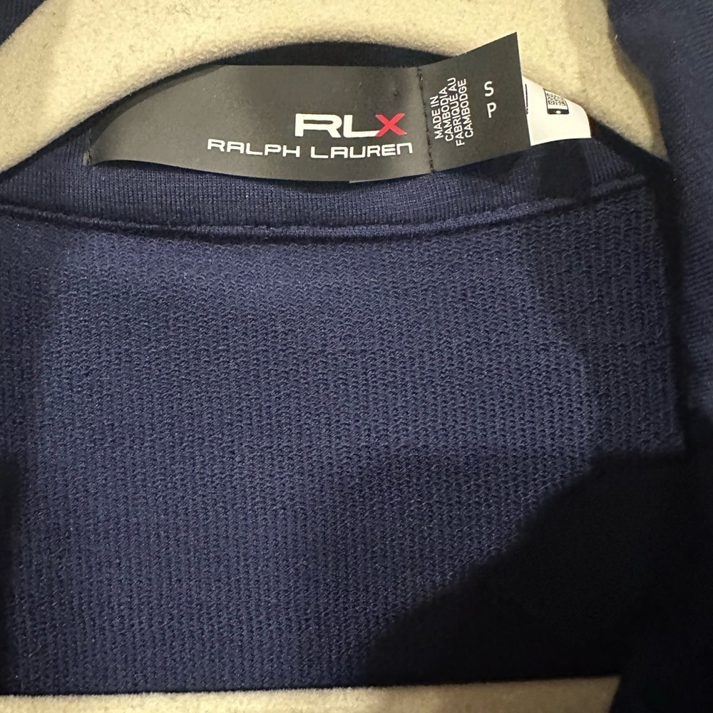 Ralph Lauren RLX Bandana-Print Hybrid Womens Jacket Navy/White S Golf - Picture 4 of 5